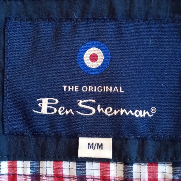 Ben Sherman military style navy Nylon Jacket size medium - Picture 3 of 8